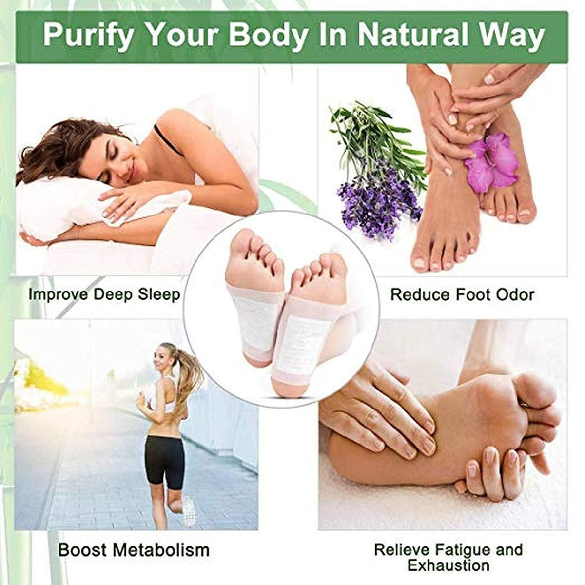 Foot Pads - Detox Foot Patches (Pack of 10 Pcs)