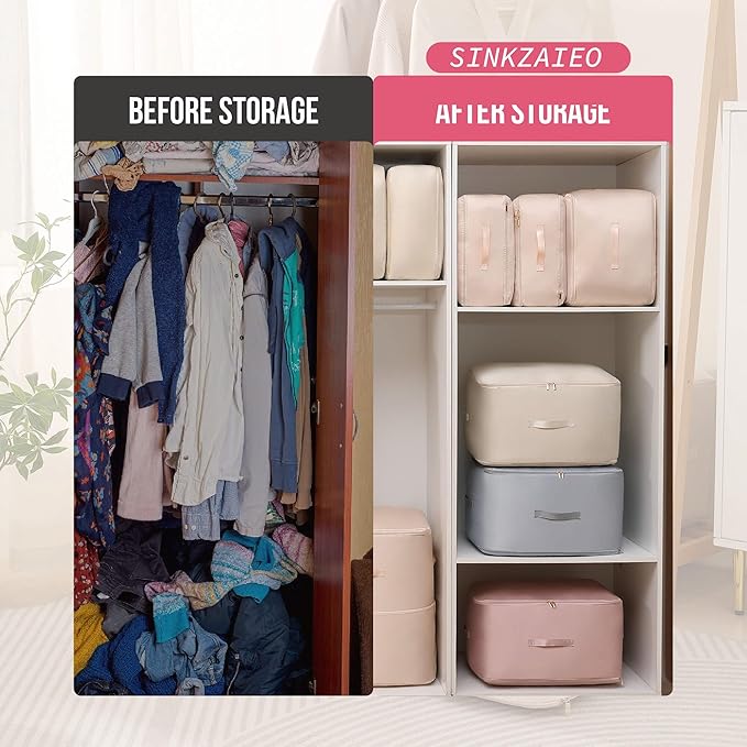 Space Saving Self Compression Organizer, Packing Cubes, Waterproof & Moisture-Proof (Pack of 1)