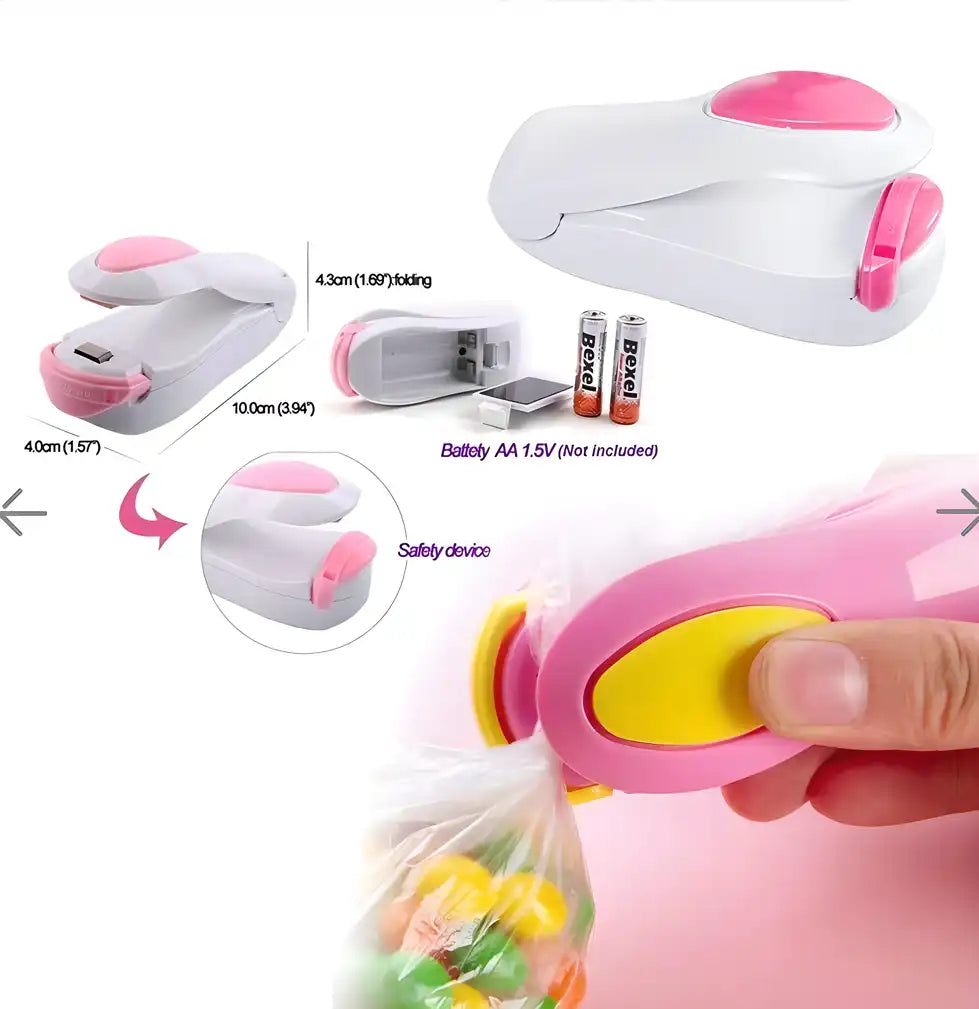 Hand Held Plastic Mini Heat Sealing Machine ( Pack of 2 )